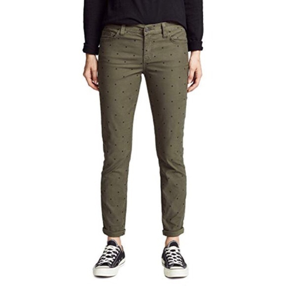 CURRENT ELLIOTT The Easy Stiletto Polka Dot Jeans‎ Size 24